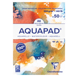 Aquapad aquarelblok A6 in de groep Papier & Blokken / Tekenblokken / Aquarelblokken bij Voorcrea (137969)