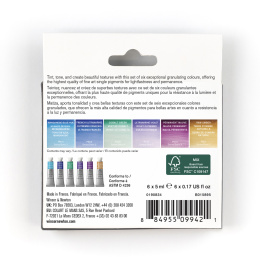 Professional Aquarelverf Tube 5 ml Granualation 6-set in de groep Kunstenaarsmateriaal / Kunstenaarsverf / Aquarelverf / Aquarelverf in tube bij Voorcrea (138001)