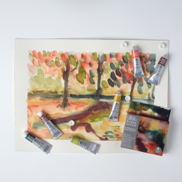 Professional Aquarelverf Tube 5 ml Rich Earth 6-set in de groep Kunstenaarsmateriaal / Kunstenaarsverf / Aquarelverf / Aquarelverf in tube bij Voorcrea (138002)