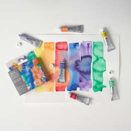 Professional Aquarelverf Tube 5 ml Winsor 6-set in de groep Kunstenaarsmateriaal / Kunstenaarsverf / Aquarelverf / Aquarelverf in tube bij Voorcrea (138003)