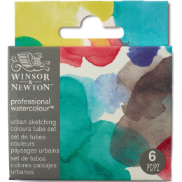 Professional Aquarelverf Tube 5 ml Urban 6-set in de groep Kunstenaarsmateriaal / Kunstenaarsverf / Aquarelverf / Aquarelverf in tube bij Voorcrea (138005)