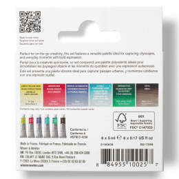 Professional Aquarelverf Tube 5 ml Urban 6-set in de groep Kunstenaarsmateriaal / Kunstenaarsverf / Aquarelverf / Aquarelverf in tube bij Voorcrea (138005)