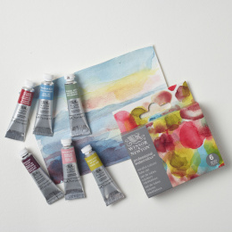 Professional Aquarelverf Tube 5 ml Mindful 6-set in de groep Kunstenaarsmateriaal / Kunstenaarsverf / Aquarelverf / Aquarelverf in tube bij Voorcrea (138006)