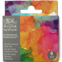 Professional Aquarelverf Tube 5 ml Vibrant 6-set in de groep Kunstenaarsmateriaal / Kunstenaarsverf / Aquarelverf / Aquarelverf in tube bij Voorcrea (138007)