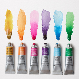 Professional Aquarelverf Tube 5 ml Vibrant 6-set in de groep Kunstenaarsmateriaal / Kunstenaarsverf / Aquarelverf / Aquarelverf in tube bij Voorcrea (138007)