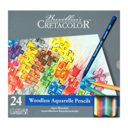 Aqua Monolith Aquarelpotloden 24-delige set in de groep Pennen / Kunstenaarspotloden en -stiften / Kleurpotloden bij Voorcrea (138026)