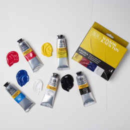 Galeria Acrylverf 5x60ml Process set in de groep Kunstenaarsmateriaal / Kunstenaarsverf / Acrylverf bij Voorcrea (138041)