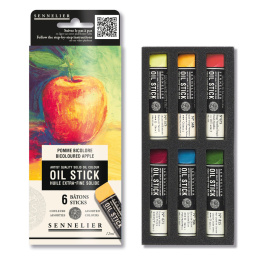 Oil Stick Mini 6-set Bicoloured apple in de groep Kunstenaarsmateriaal / Krijt en potloden / Oliekrijt bij Voorcrea (138059)