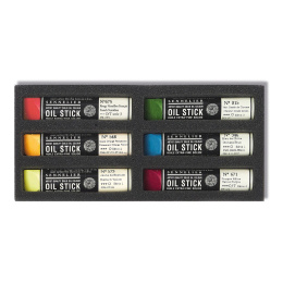 Oil Stick Mini 6-set Bicoloured apple in de groep Kunstenaarsmateriaal / Krijt en potloden / Oliekrijt bij Voorcrea (138059)