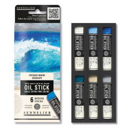 Oil Stick Mini 6-set Seascape in de groep Kunstenaarsmateriaal / Krijt en potloden / Oliekrijt bij Voorcrea (138060)