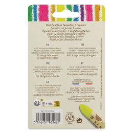 Oliepastel Fluorescent colors 5ml 6-set in de groep Kunstenaarsmateriaal / Kunstenaarsverf / Pastel / Oliepastels bij Voorcrea (138063)