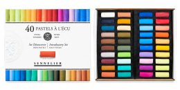 Zachtpastel 1/2 à l'écu 40-delige set in de groep Kunstenaarsmateriaal / Krijt en potloden / Pastelkrijt bij Voorcrea (138070)