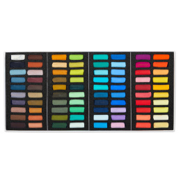 Zachtpastel 1/2 à l'écu 80-delige set in de groep Kunstenaarsmateriaal / Krijt en potloden / Pastelkrijt bij Voorcrea (138072)