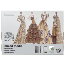 Mixed Media Fashion Set 19-delig in de groep Pennen / Kunstenaarspotloden en -stiften / Illustratiemarkers bij Voorcrea (138078)