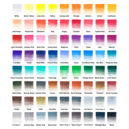 Studio Collection Kleurpotloden 72-set in de groep Kunstenaarsmateriaal / Kunstenaarssets / Colored pencils in sets bij Voorcrea (138080)