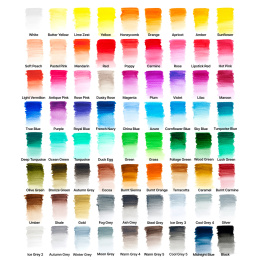 Studio Collection Aquarelpotloden 72-set in de groep Pennen / Kunstenaarspotloden en -stiften / Aquarelpotloden bij Voorcrea (138081)