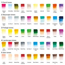 Studio Collection Aquarelpotloden Box 50-set in de groep Pennen / Kunstenaarspotloden en -stiften / Aquarelpotloden bij Voorcrea (138083)