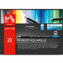 Museum Aquarelle Marine 20-pack in de groep Pennen / Kunstenaarspotloden en -stiften / Aquarelpotloden bij Voorcrea (138085)