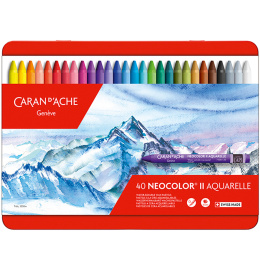 Neocolor II Aquarelle 40-set in de groep Kunstenaarsmateriaal / Krijt en potloden / Pastelkrijt bij Voorcrea (138091)