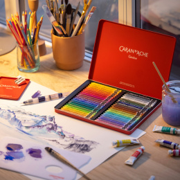 Neocolor II Aquarelle 40-set in de groep Kunstenaarsmateriaal / Krijt en potloden / Pastelkrijt bij Voorcrea (138091)