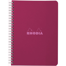 Notebook Spiral Plum A5 Gelinieerd in de groep Papier & Blokken / Schrijven en noteren / Schrijfblokken en schriften bij Voorcrea (138116)