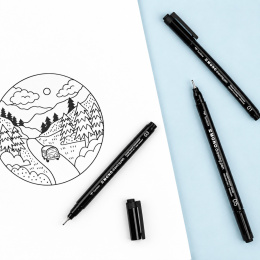 Fineliner MONO Drawing Fine 4-delige set in de groep Pennen / Schrijven / Fineliners bij Voorcrea (138132)