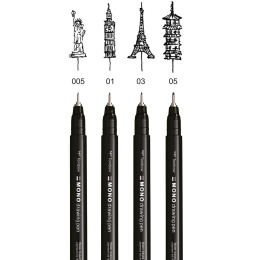 Fineliner MONO Drawing Bold 4-delige set in de groep Pennen / Schrijven / Fineliners bij Voorcrea (138133)