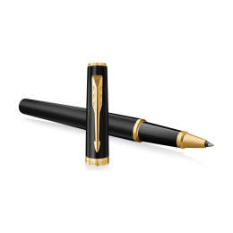 Meridian Matte Black/Gold Rollerball in de groep Pennen / Fine Writing / Rollerball bij Voorcrea (138301)