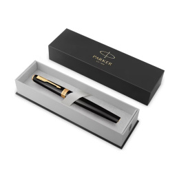 Meridian Matte Black/Gold Rollerball in de groep Pennen / Fine Writing / Rollerball bij Voorcrea (138301)