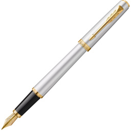 Meridian Chrome/Gold Vulpen  in de groep Pennen / Fine Writing / Vulpennen bij Voorcrea (138303_r)