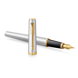 Meridian Chrome/Gold Vulpen  in de groep Pennen / Fine Writing / Vulpennen bij Voorcrea (138303_r)