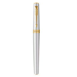 Meridian Chrome/Gold Vulpen  in de groep Pennen / Fine Writing / Vulpennen bij Voorcrea (138303_r)
