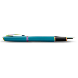 Meridian Teal/Rainbow Vulpen  in de groep Pennen / Fine Writing / Luxe pennen bij Voorcrea (138327_r)