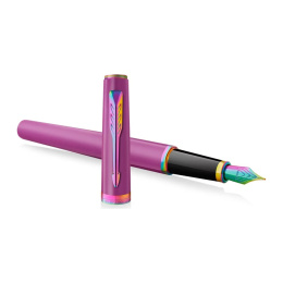 Meridian Grape/Rainbow Vulpen  in de groep Pennen / Fine Writing / Luxe pennen bij Voorcrea (138331_r)
