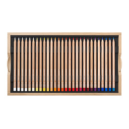 Luminance 6901 100-delige set Houten kist in de groep Pennen / Kunstenaarspotloden en -stiften / Kleurpotloden bij Voorcrea (138427)