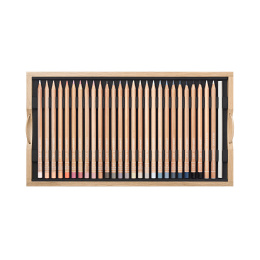 Luminance 6901 100-delige set Houten kist in de groep Pennen / Kunstenaarspotloden en -stiften / Kleurpotloden bij Voorcrea (138427)