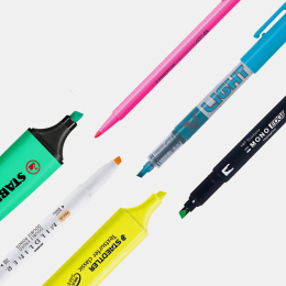 Sample kit Neon highlighters in de groep Pennen / Labelen en kantoor / Markeerstiften bij Voorcrea (sample04_set)