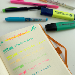 Sample kit Neon highlighters in de groep Pennen / Labelen en kantoor / Markeerstiften bij Voorcrea (sample04_set)